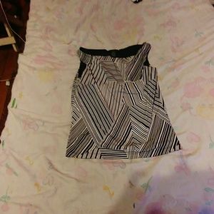 Sleeveless black and white size medium $30
